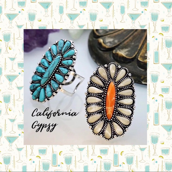 Western Gypsy Zuni Boho Ring πΌ - Picture 4 of 5